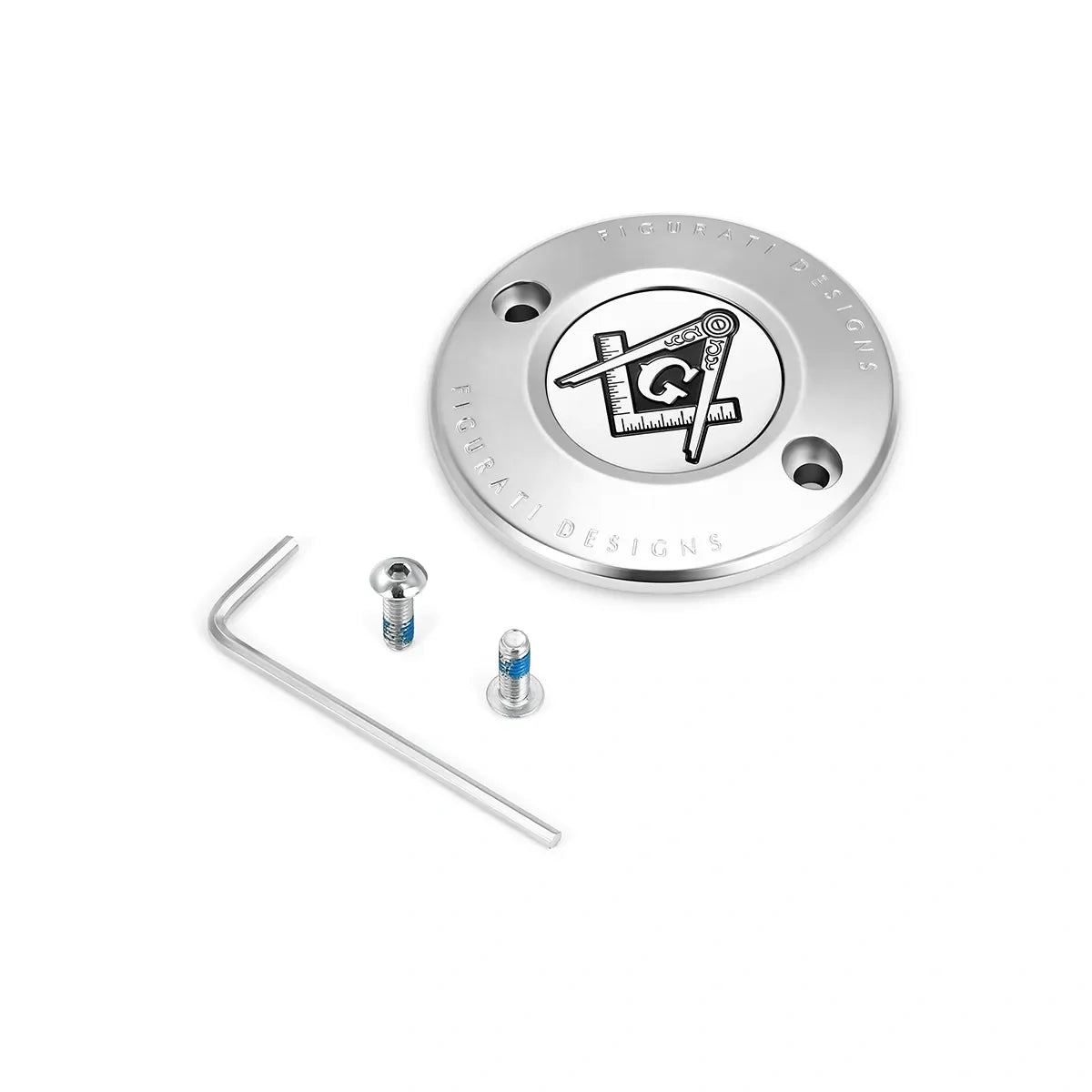 Harley-Davidson Rustfrit Stål Frimurer Emblem M8 Timing Cover