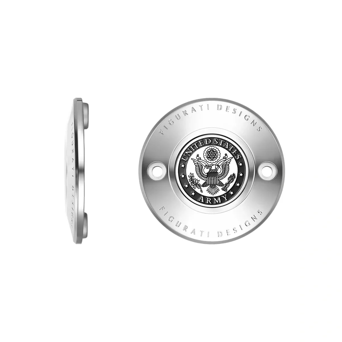 Officielt Licenseret Harley-Davidson Rustfrit Stål M8 Timing Cover (US Army)