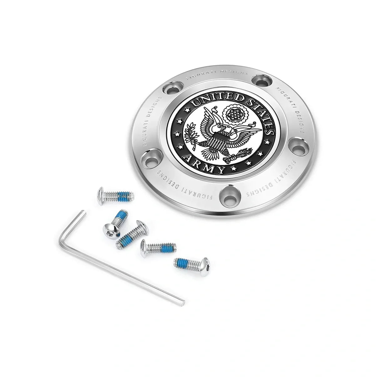 Harley-Davidson Rustfrit Stål Officielt Licenseret US Army Twin Cam Timing Cover