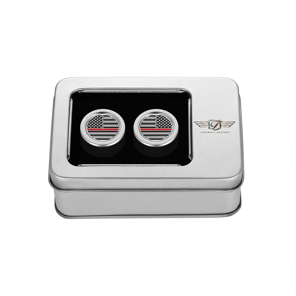 Harley-Davidson Rustfrit Stål Rød Linje Amerikansk Flag Docking Covers