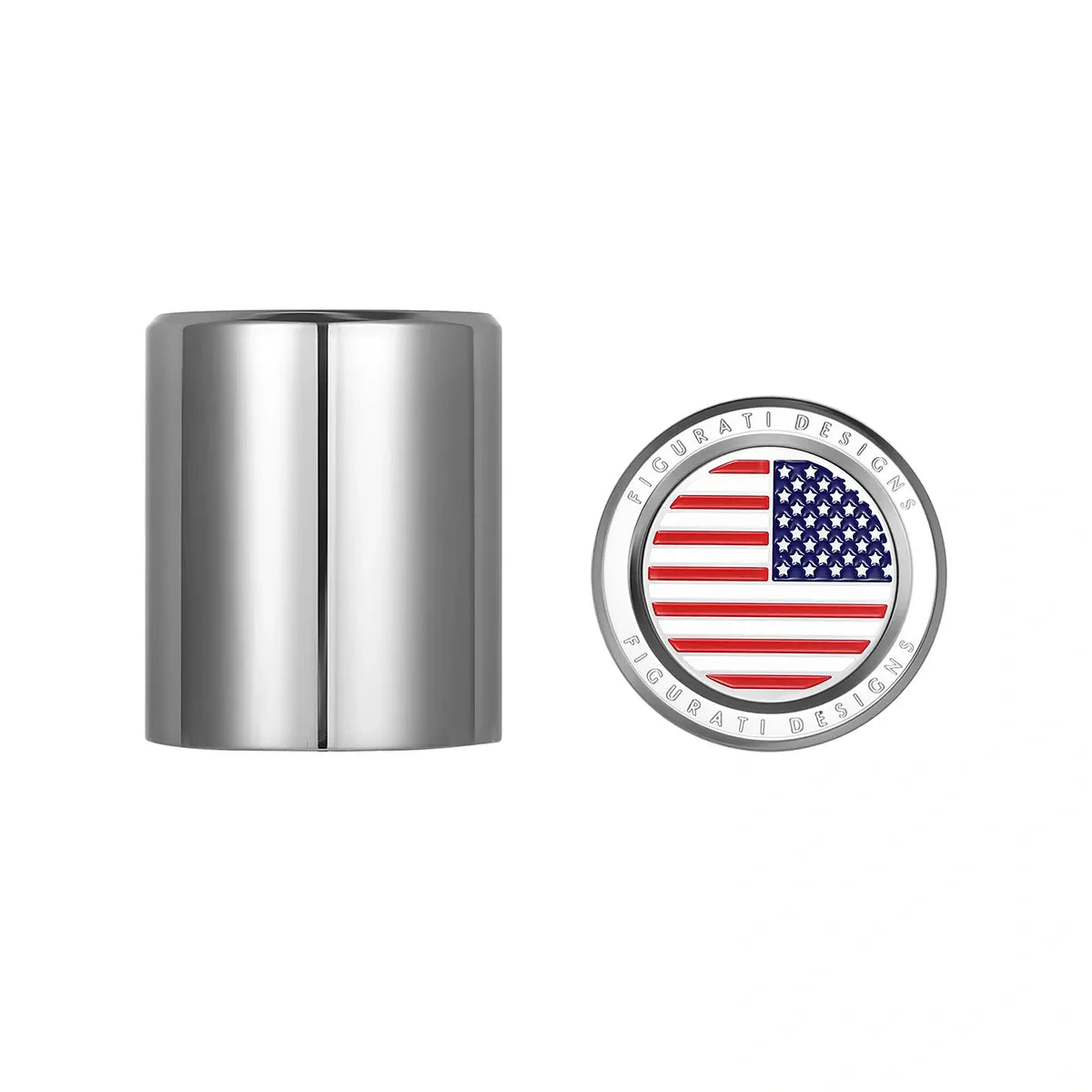 Harley-Davidson Rustfri Stål Rød Hvid & Blå Amerikansk Flag Docking Covers