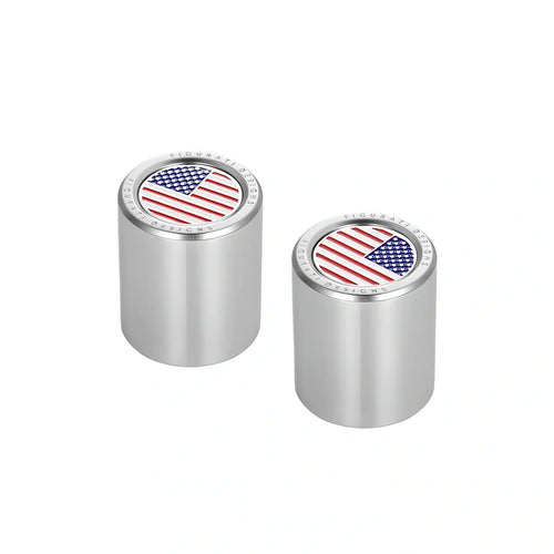Harley-Davidson Rustfri Stål Rød Hvid & Blå Amerikansk Flag Docking Covers