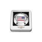 Harley-Davidson Rust Rød, Hvid og Blå Amerikansk Flag - Vendt Twin Cam Timing Cover