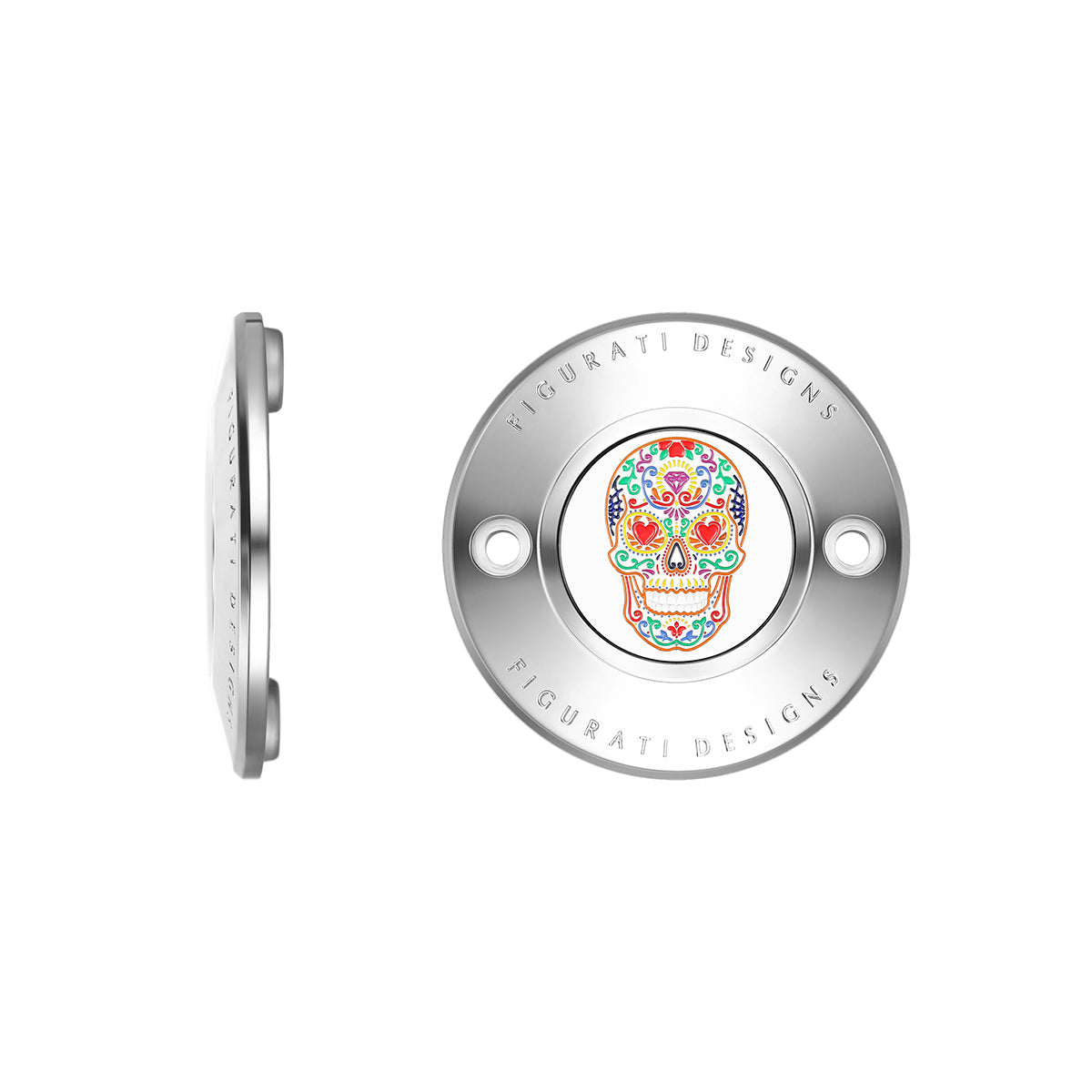 Harley-Davidson Rustfrit Stål Sugar Skull M8 Timing Cover