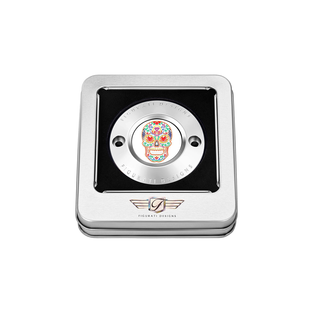 Harley-Davidson Rustfrit Stål Sugar Skull M8 Timing Cover