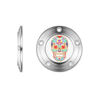 Harley-Davidson Timing Cover i Rustfrit Stål med Sukkerskalle Design til Twin Cam