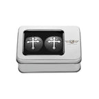 Harley-Davidson Svingarmsdæksel i Rustfrit Stål / Sort - Cross