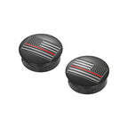 Harley-Davidson Rustfrit Stål / Sort Svingarmsdæksel Rød Linje Amerikansk Flag - Omvendt