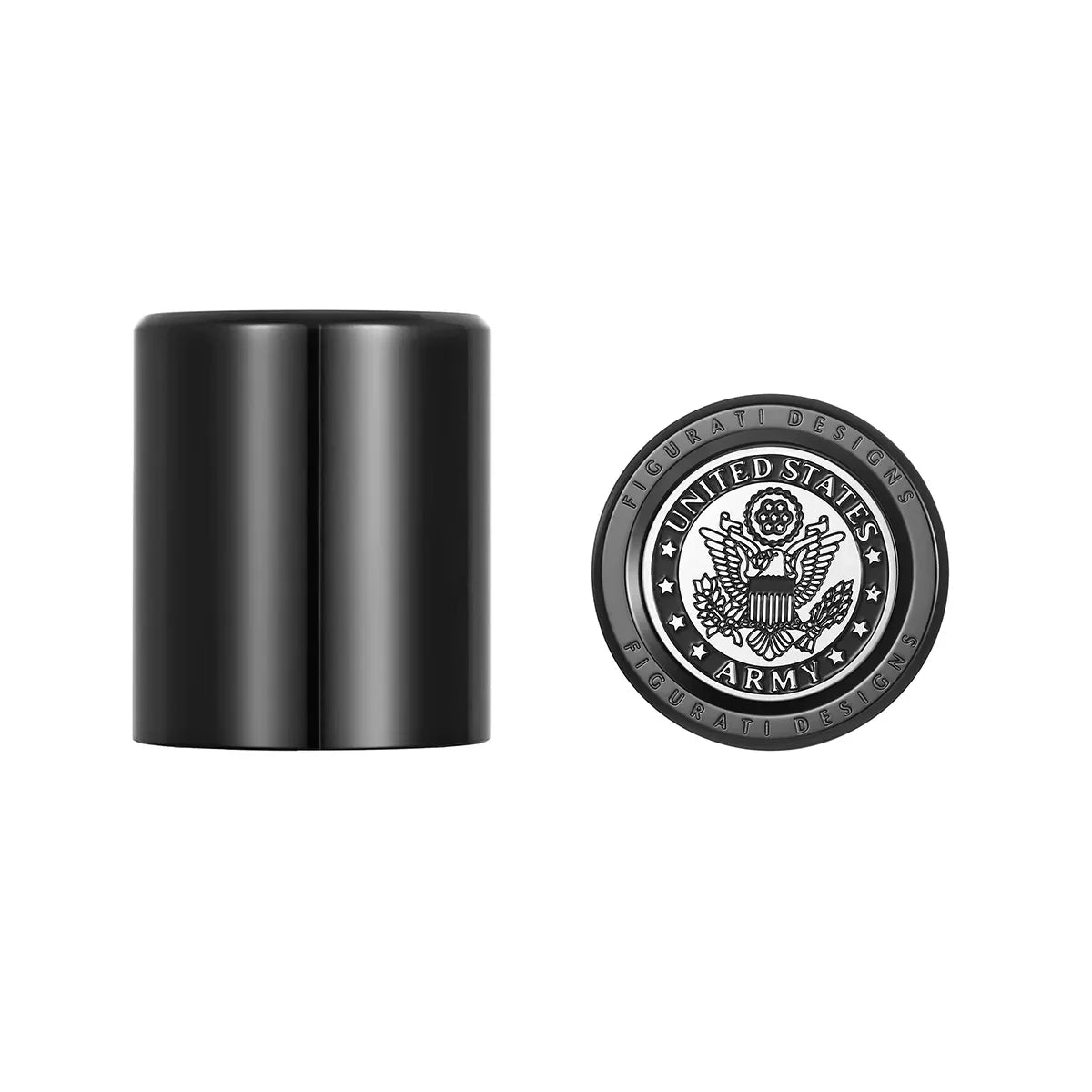 Harley-Davidson Rustfrit Stål/Sort Officielt Licenseret Army Docking Hardware