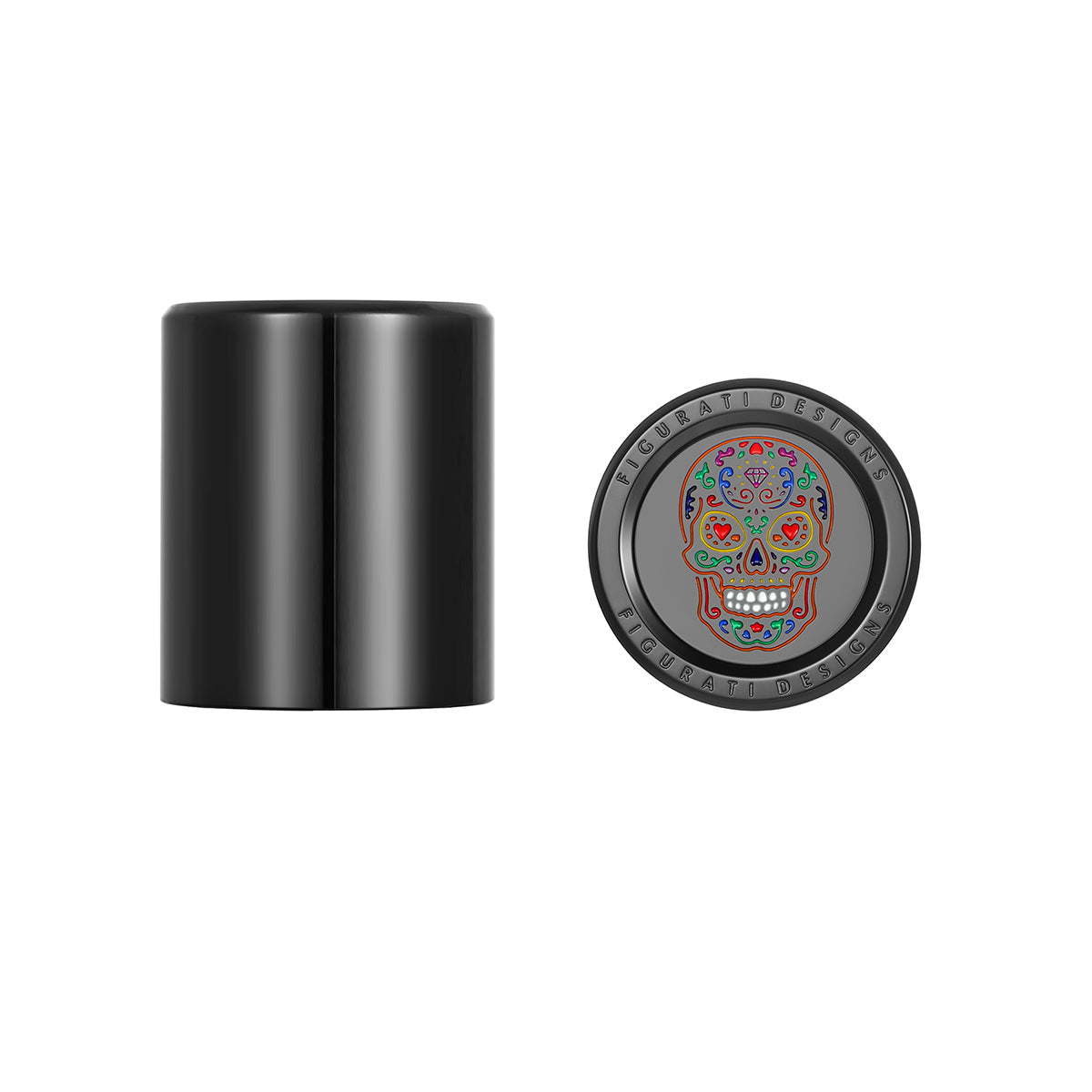 Harley-Davidson Rustfrit Stål Sorte Sukkerskaller Docking Dæksler