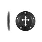 Harley-Davidson Rustfrit Stål i Sort Kryds Twin Cam Tændingsdæksel