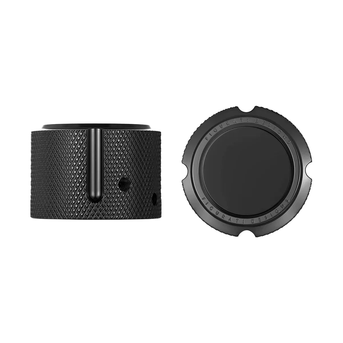 Aksel Covers til forhjul - i Sort Rustfri Stål - Harley-Davidson Dyna, Softail & Touring