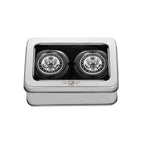 Aksel Covers til forhjul - i Sort Rustfri Stål med US Army Seal - Harley-Davidson Dyna, Softail & Touring