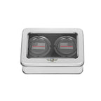 Aksel Covers til forhjul - i Sort Rustfri Stål med Black/Red American Flag - Harley-Davidson Dyna, Softail & Touring