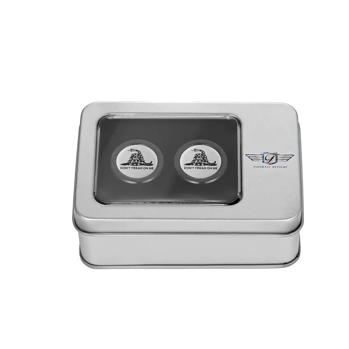 Harley-Davidson Rustfrit Stål i Sort 'Don't Tread On Me' Docking Hardware