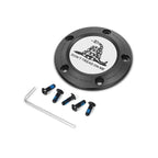 Harley-Davidson Rustfrit Stål i Sort "Don't Tread on Me" Twin Cam Timing Cover