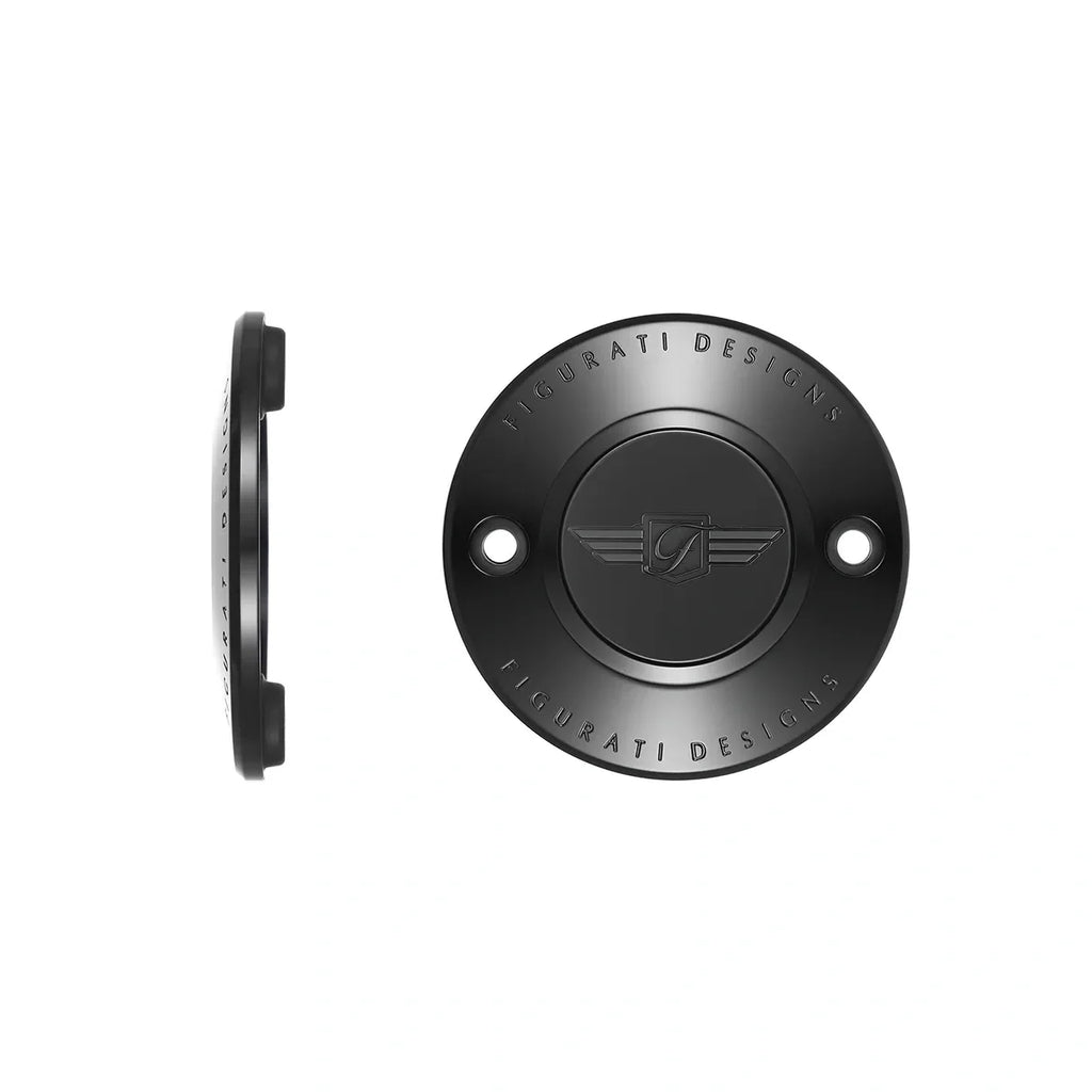 Harley-Davidson Rustfrit Stål i Sort Figurativt Design Logo M8 Timing Cover