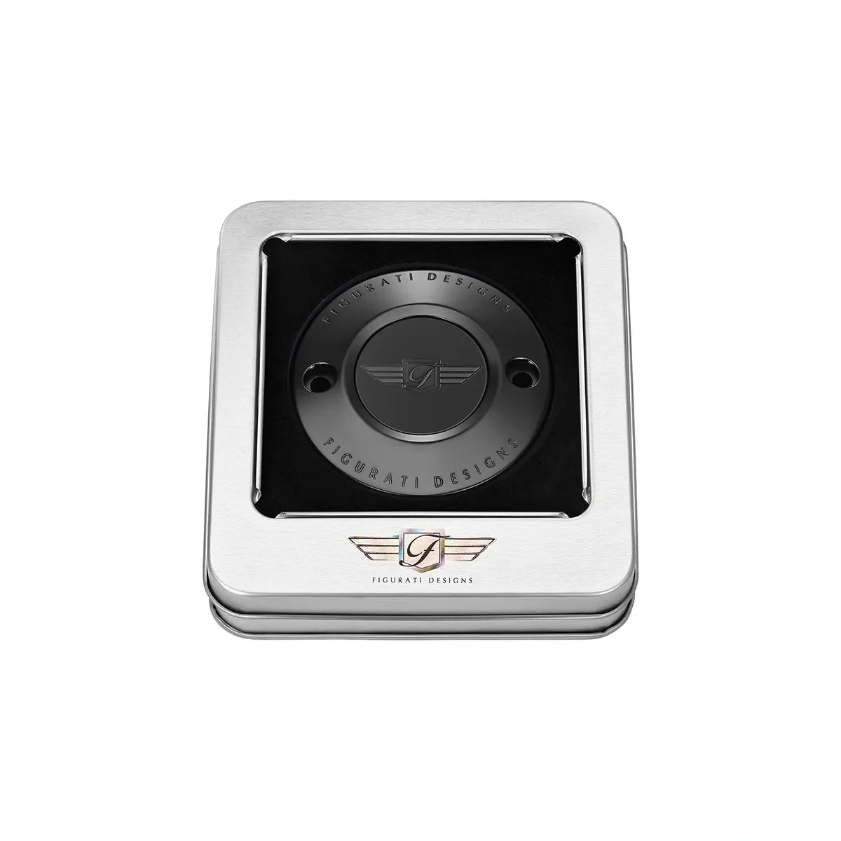 Harley-Davidson Rustfrit Stål i Sort Figurativt Design Logo M8 Timing Cover