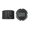 Figurati Aksel Covers for front wheel - in Black Stainless Steel with Black/Green American Flag - Harley Dyna, Softail & Touring