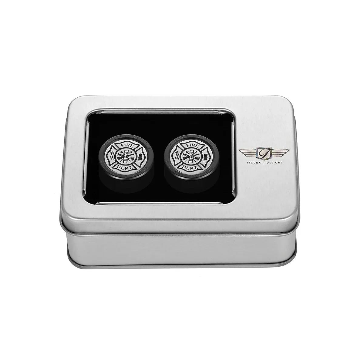 Harley-Davidson Rustfrit Stål i Sort Malteser Kors - FIRE Docking Hardware