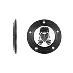 Harley-Davidson Rustfrit Stål i Sort Maskeret Kraniet Twin Cam Timing Cover