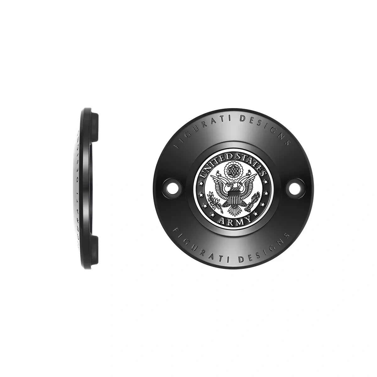 Harley-Davidson Rustfrit Stål i Sort Officielt Licenseret US Army M8 Timing Cover