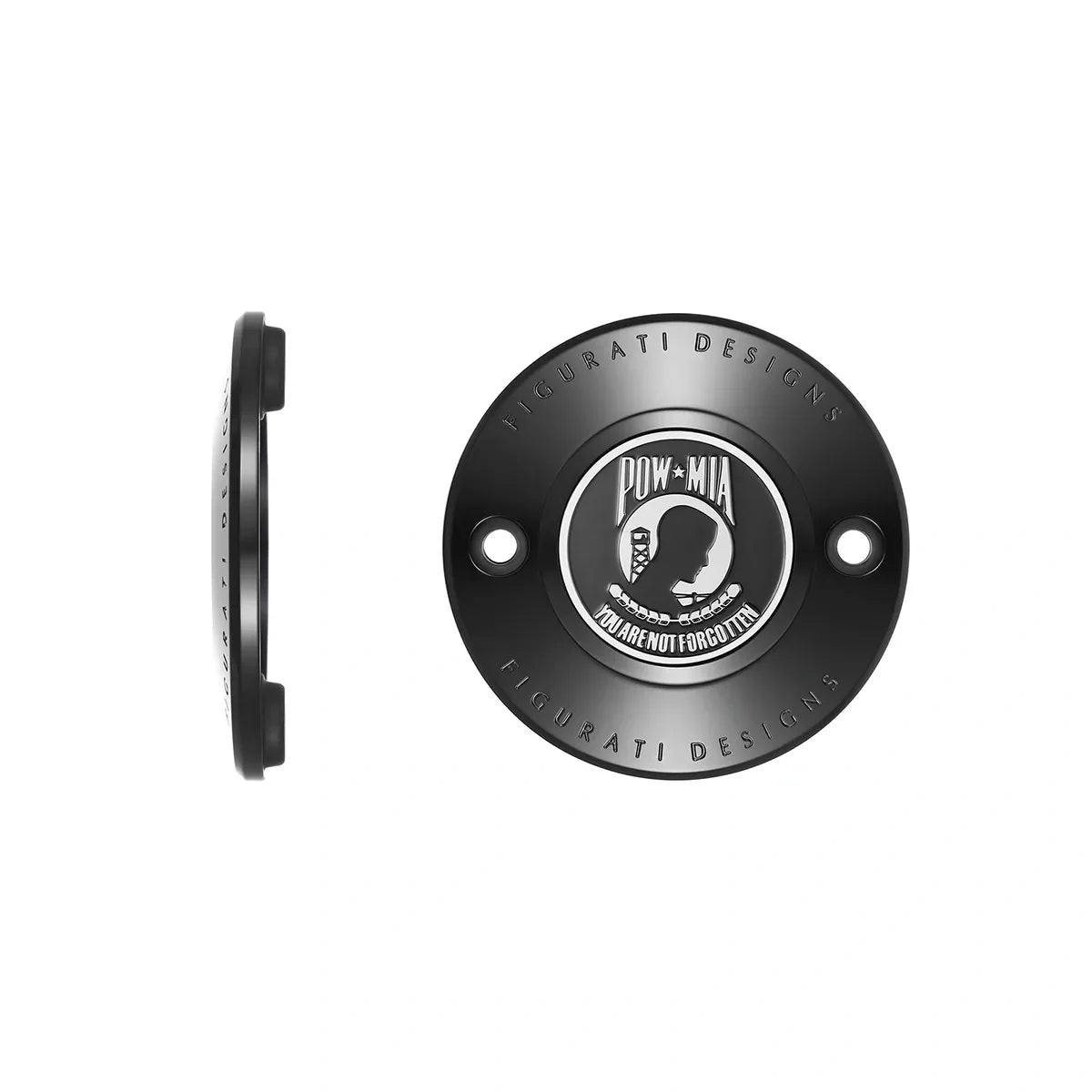 Harley-Davidson Rustfrit Stål i Sort POW MIA M8 Timing Cover