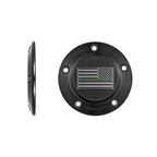 Harley-Davidson Rustfrit Stål i Sort Tynd Grøn Linje Amerikansk Flag - "Reversed Twin Cam Timing Cover"