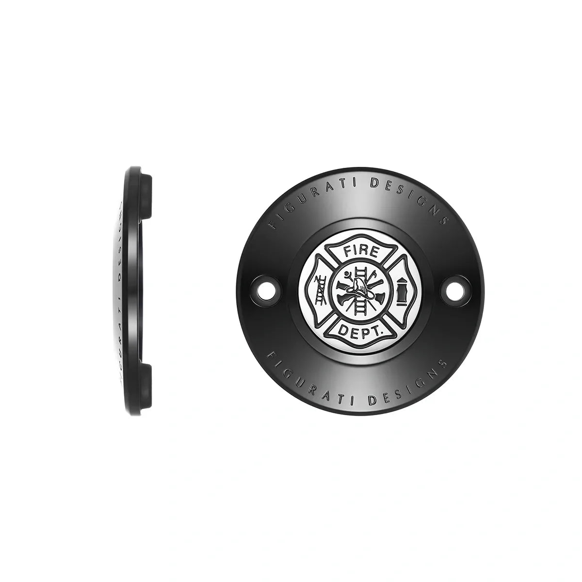 Harley-Davidson Rustfrit Stål i Sort Malteser Kors - FIRE M8 Timing Cover