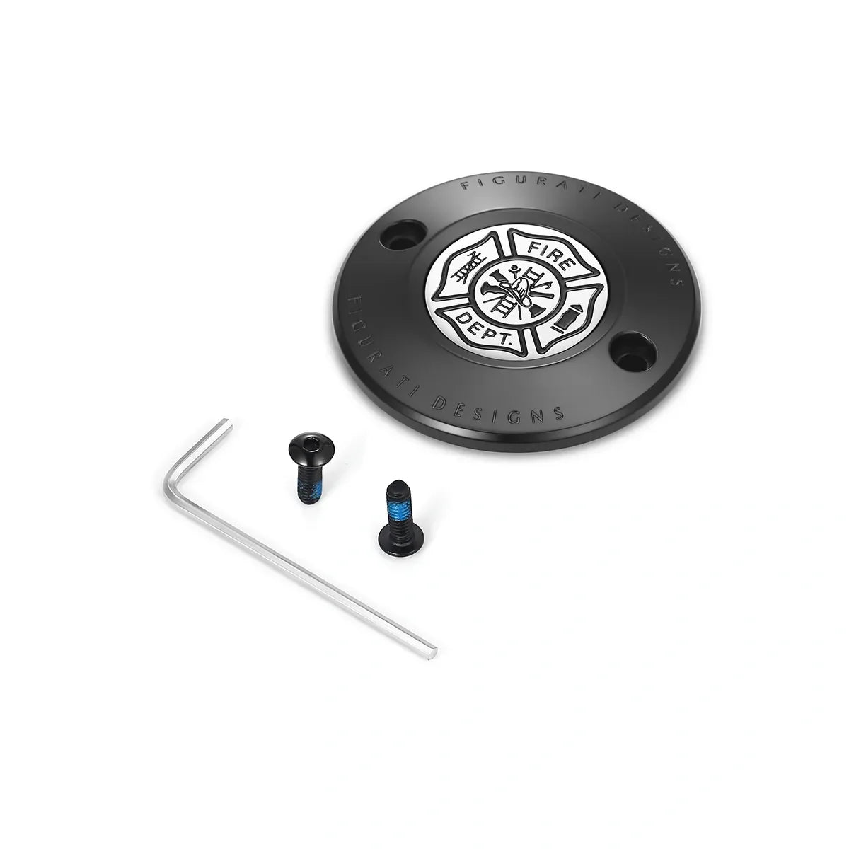 Harley-Davidson Rustfrit Stål i Sort Malteser Kors - FIRE M8 Timing Cover