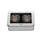 Aksel Covers til forhjul - i Sort Rustfri Stål med Sugar Skull - Harley-Davidson Dyna, Softail & Touring