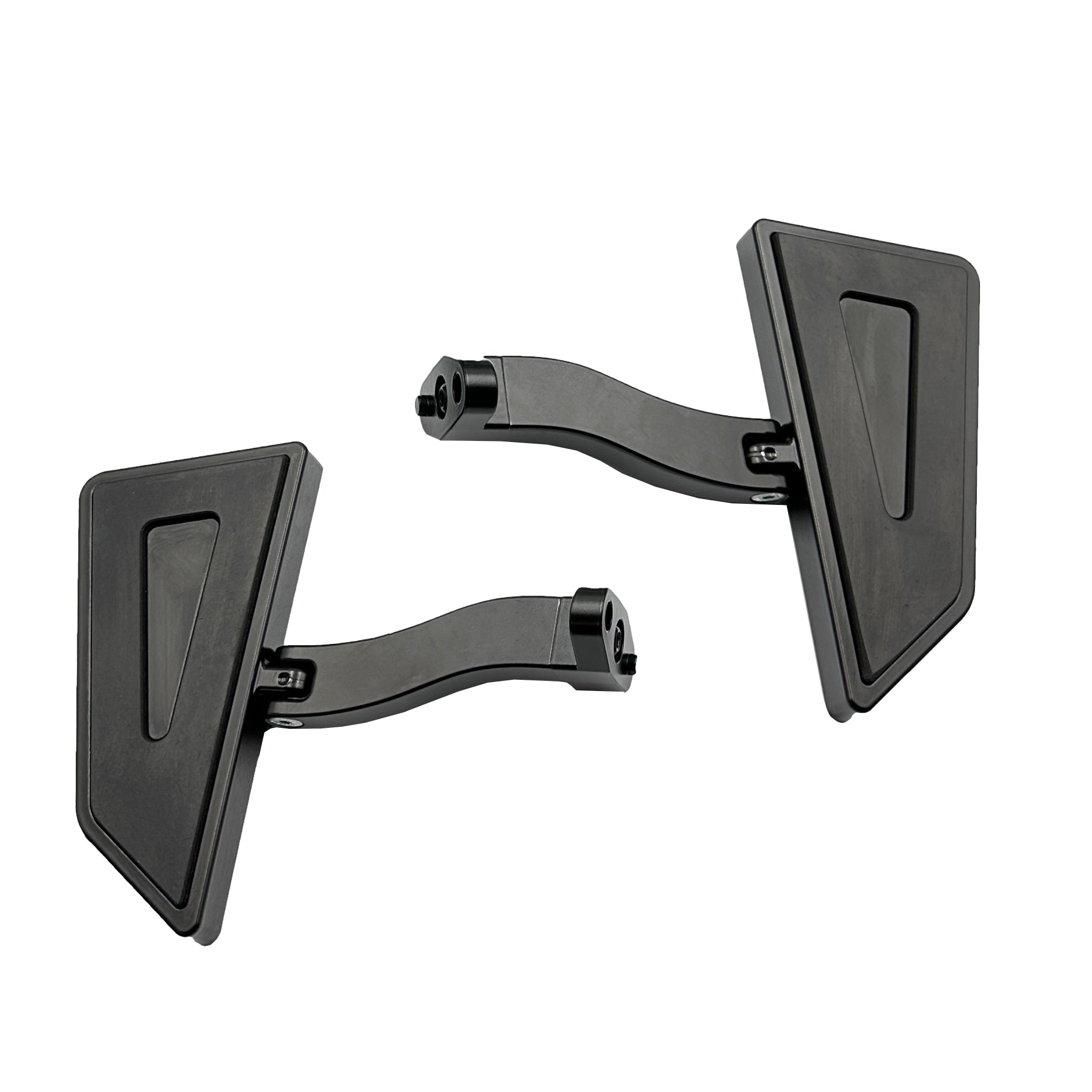 Black Series Hexa Passenger Floorboards with Adjustable Mounts