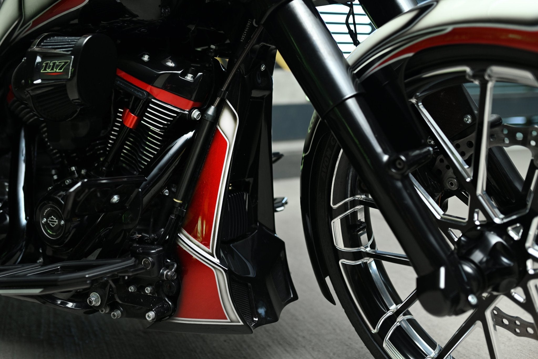 Hooligan Series 3-piece Radiator Cover for Harley Davidson Touring 2017-2023