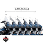 KLOCK WERKS FLARE VINDSKÆRM (H-D STREET/ELECTRA GLIDE 14-24)