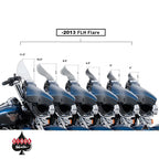 KLOCK WERKS FLARE VINDSKÆRM (H-D STREET/ELECTRA GLIDE 98-13)
