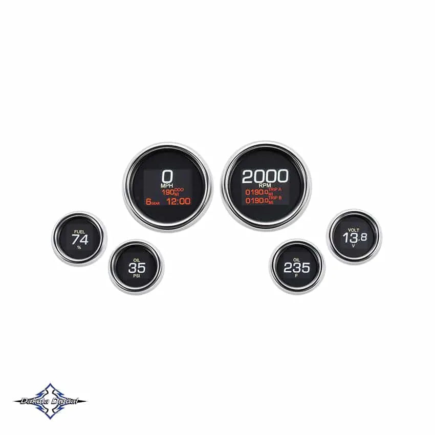 Dakota Digital MLX-8604 digitale instrumenter til Harley-Davidson Touring (2004-2013)