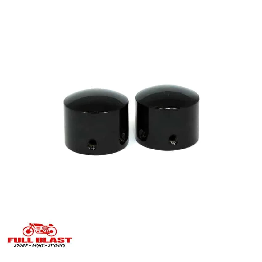 Front Akselmøtrik Cover Sæt til Harley-Davidson – Sort