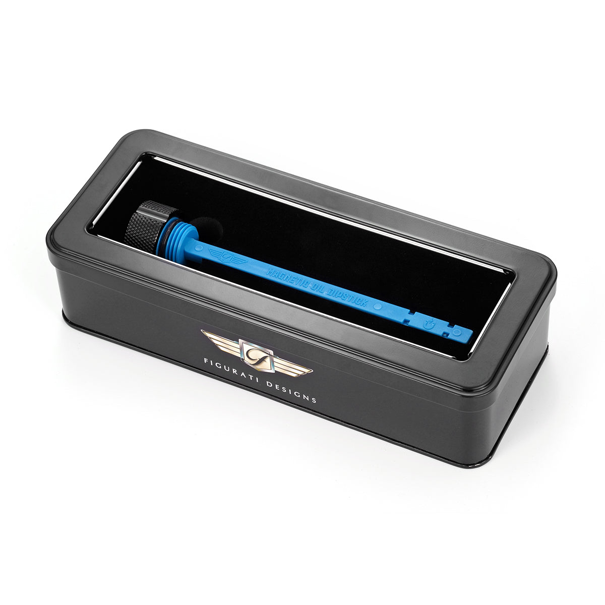 Magnetisk Stål Motor Oliepind til BMW K Series (2010-2025) - Rillet Sort