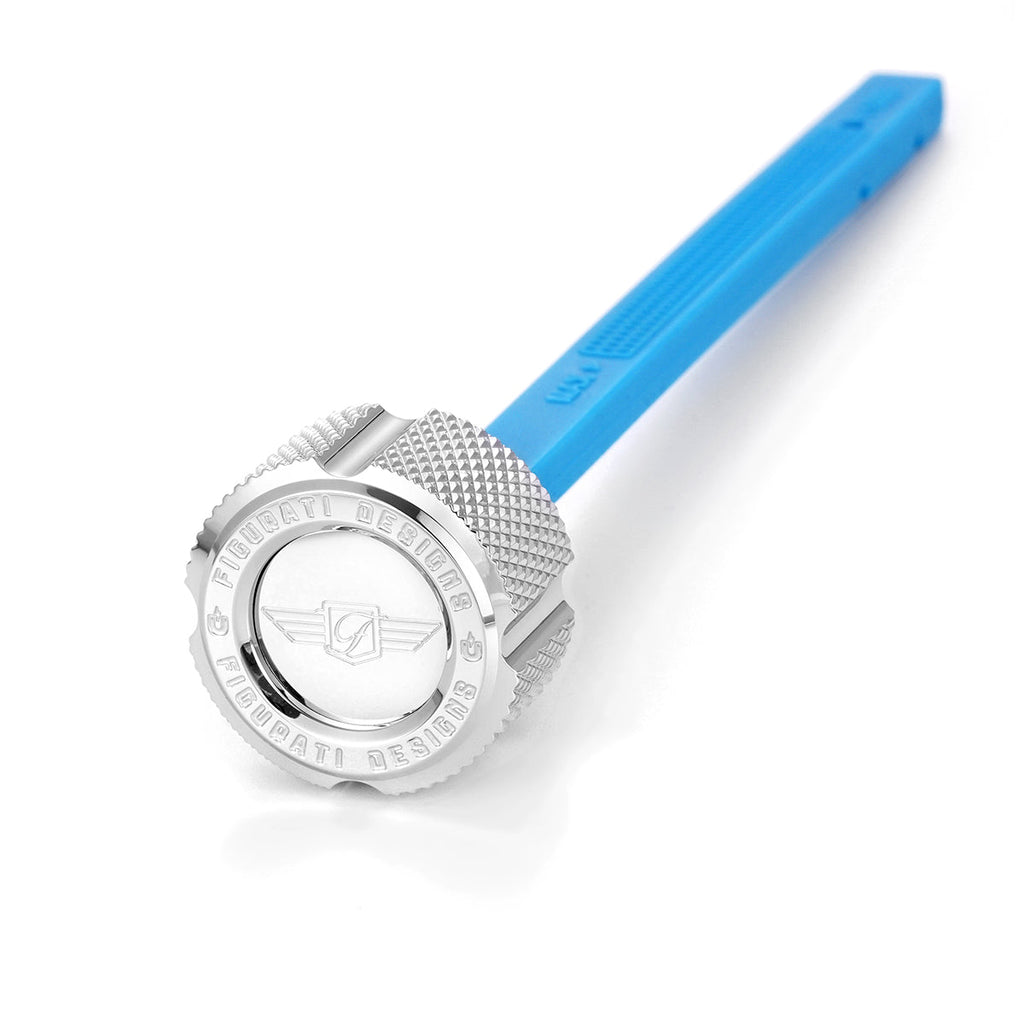 Magnetisk Stål Motor Oliepind til BMW K Serie (2010-2025) - Rillet Krom