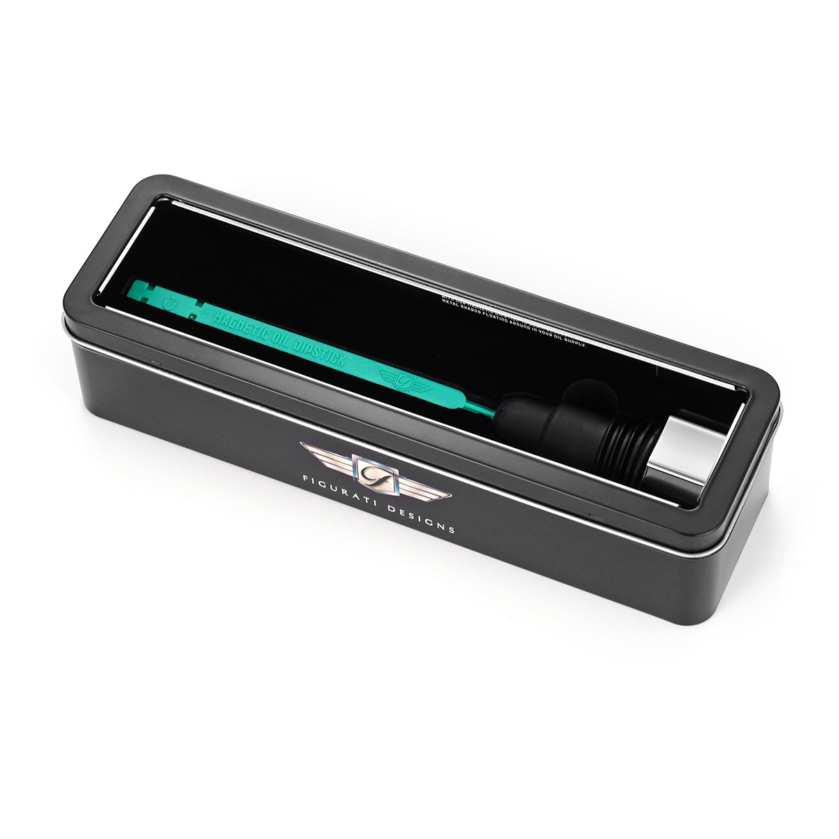 Magnetisk Stål Motor Oliepind til Harley-Davidson Dyna (2006-2017) - Buet Sølv