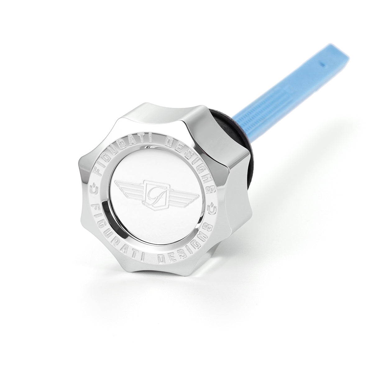 Magnetisk Stål Motor Oliepind til Harley-Davidson FXR (1982-1994) - Buet Sølv