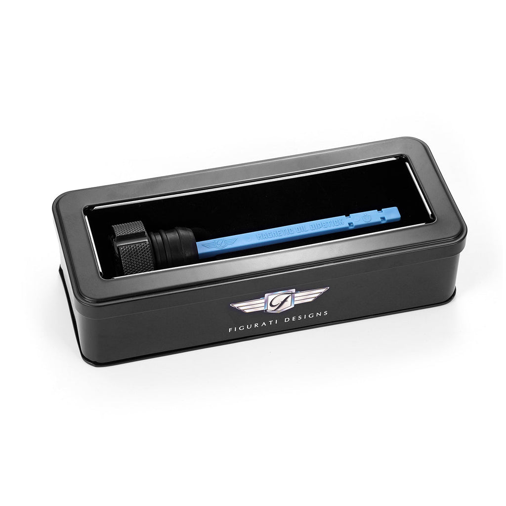 Magnetisk Stål Motor Oliepind til Harley-Davidson FXR (1982-1994) - Rillet Sort