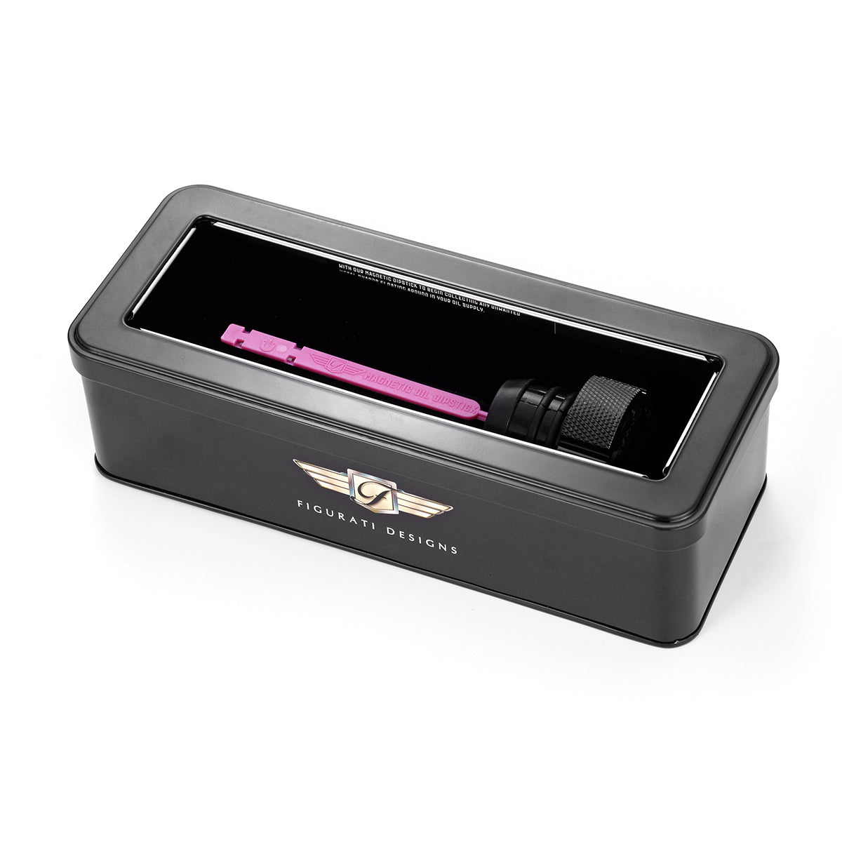 Magnetisk Stål Motor Oliepind til Harley-Davidson Softail (2000-2017) - Rillet Sort