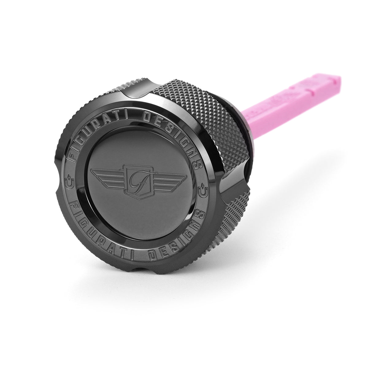 Magnetisk Stål Motor Oliepind til Harley-Davidson Softail (2000-2017) - Rillet Sort