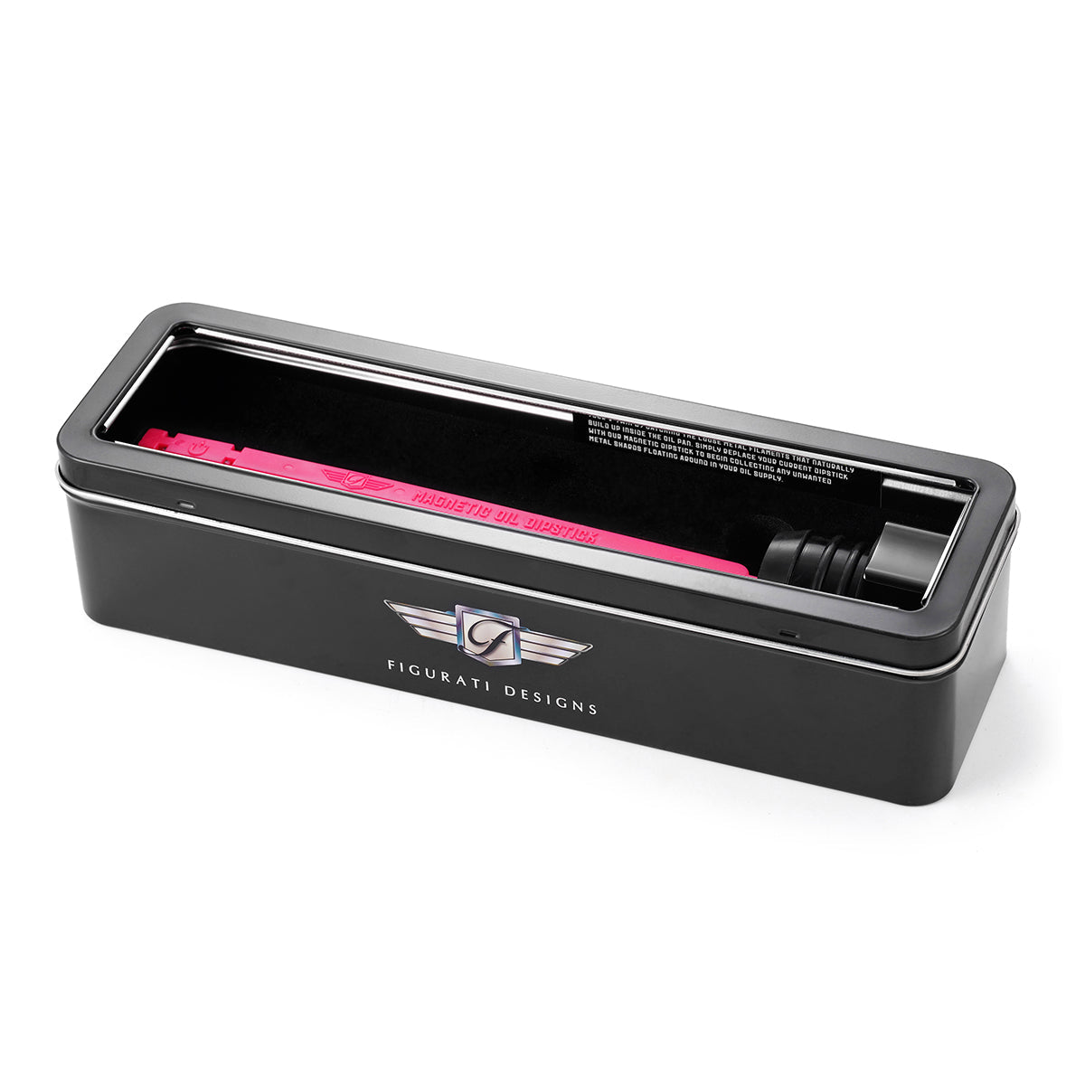 Stål Motor Oliepind til Harley-Davidson Twin Cam (1999-2006) - Buet Sort