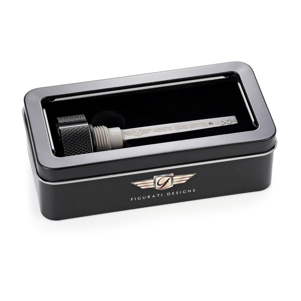 Magnetisk Transmissions Oliepind til Harley-Davidson - Riflet Sort