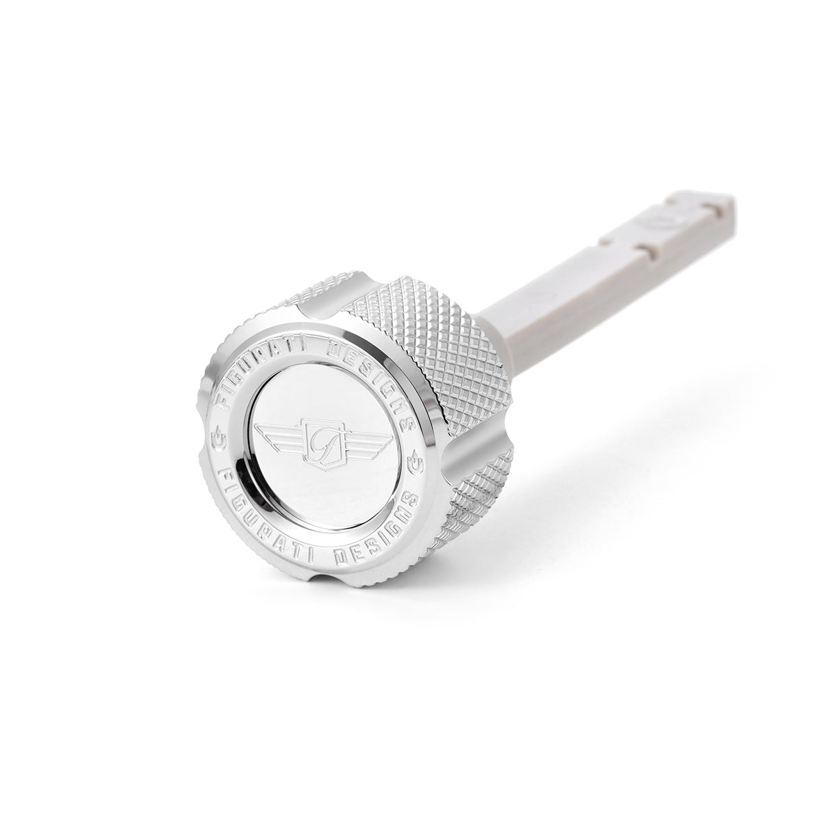 Magnetisk Transmissions Oliepind til Harley-Davidson - Riflet Sølv