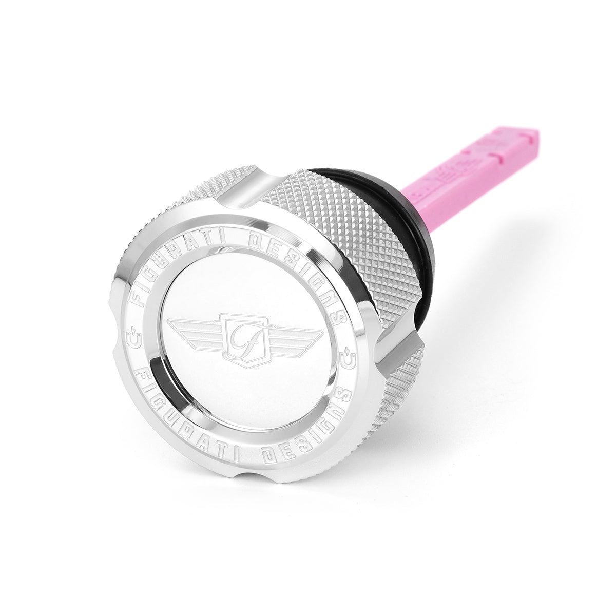 Magnetisk Stål Motor Oliepind til Harley-Davidson Softail (2000-2017) - Rillet Sølv