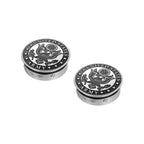 *Officielt Licenseret* Harley-Davidson Rustfrit Stål / Sort Svingarmsdæksel Army Seal