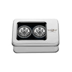 *Officielt Licenseret* Harley-Davidson Rustfrit Stål / Sort Svingarmsdæksel Army Seal